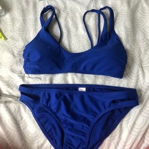 Blue bathing suit set